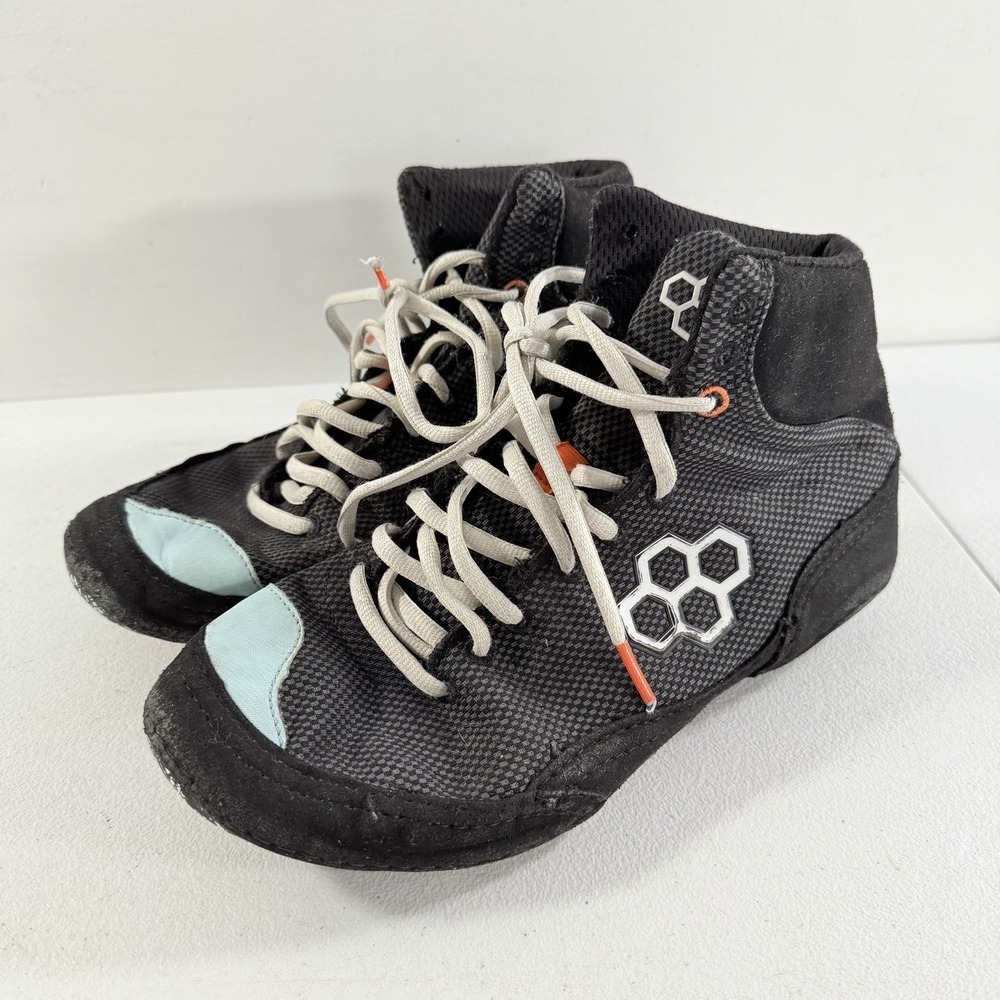 Rudis Colt 2.0 Wrestling Shoes Boxing MMA Athletic Black Blue Men's‎ Size 7